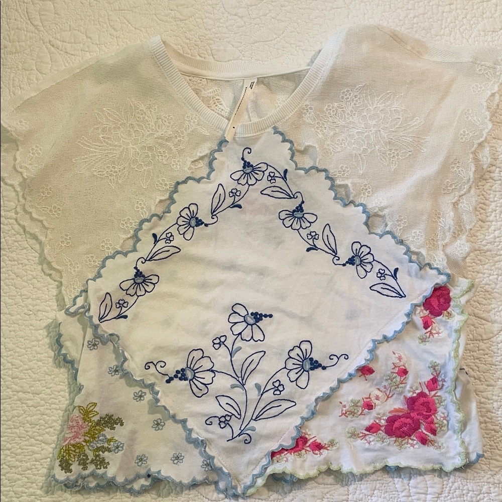 Floral Embroidered  Top